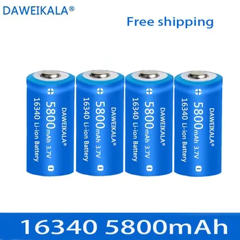 2023 Литиева батерия марка Daweikala cr123a lithium 3V CR123 123A CR17345 16340 бутон на батерия, използвана за светкавица на фотоапарат с android основен батерия