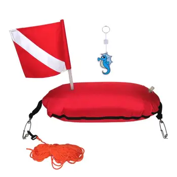 Режимът За Подводен Риболов, Флаг За Потапяне На Водолаза Под Знака На Ключ Плува Ключодържател