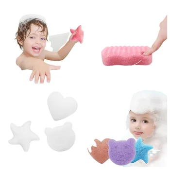 Търговия на едро с детски слоеных гъби за измиване на деца, почистване на лицето, къпане на деца и за премахване на грим