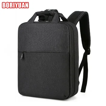 Чанта за лаптоп 13/15 инча, раница за момчета и момичета, модерен бизнес чанта за пътуване, водоустойчив износостойкая чанта с плосък вложка.