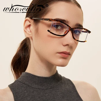 WHO CUTIE Анти-Синя Светлина Принудителна Рамки За Очила на Жените и Мъжете 2020 Модерни Оптични Прозрачни Лещи Компютърни Очила Фалшиви Очила S360