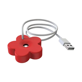 Мини Преносим овлажнител за въздух с печата USB-кабел, безцилиндровый овлажнител на въздуха, персонален овлажнител на въздуха за спални, червен
