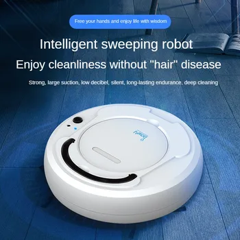Интелигентен робот-подметальщик 3-В-1 Безжична машина за мокро и сухо почистване с USB зареждане, прахосмукачка, домашна Електрическа метач