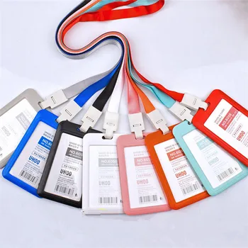 1 комплект едноцветни пластмасови карти-слайдове, калъф, идентификация етикет, бейджик с име, държач за карти на служителите, на разрешение за работа, калъф за ръкави