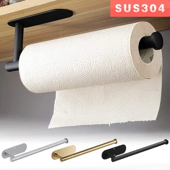 Баня разширяване на срока за съхраняване в банята, държач за кърпички от неръждаема стомана, лигав притежателя на ролка тоалетна хартия