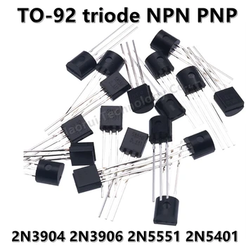(50шт) 2N3904 2N3906 2N5551 2N5401 Сила транзистор TO-92 PNP NPN триод