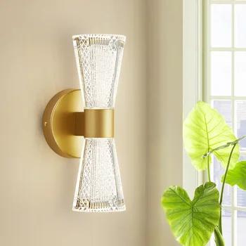 Led монтиран на стената лампа FKL за вана, тоалетка, огледало за грим, фаровете, лукс, Креативна лекота, черен, златен, с монтиран на стената лампа