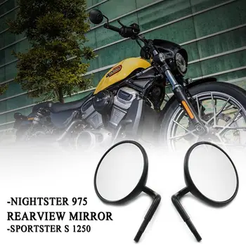 На мотоциклет за Обратно виждане Огледала за Обратно виждане, Стъклен Притежателя на Задното Странично Огледало Скоба За Sportster S1250 Nightster 975 RH1250s RH975 2023