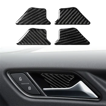 За Audi A3 S3 8V 2014 2015 2016 - 2019 Автомобилни Стикери от карбон Вътрешна Врата дръжка на Капака на Купата тапицерия за Автомобилни Аксесоари