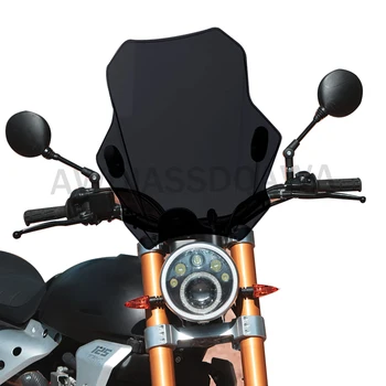 За FANTIC CABALLERO Flat Track 125 500 18- 2022 2023 Мотоциклетът прилеп от висококачествена ABS пластмаса с регулируема предното стъкло