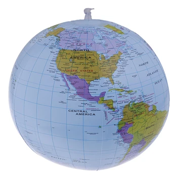 40 см надуваем глобус на света, образователна играчка с географска карта, детска плажна топка, географска играчка, приятни забавни играчки за студенти