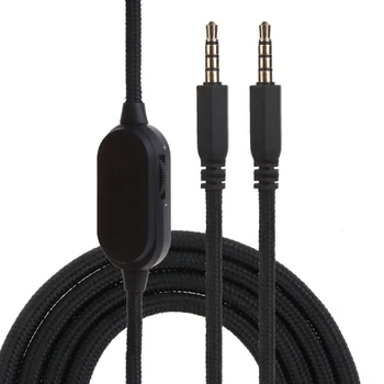 Удължител за слушалки AW310H Подобрени Диапазони на звука на Кабел за слушалки с вграден Регулатор на силата на звука Тайният тел